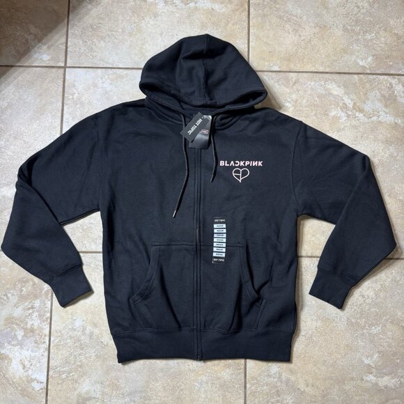 BLACKPINK Deadline Tour Hoodie Hooded Jacket 2-Sided MEDIUM New - Picture 3 of 9